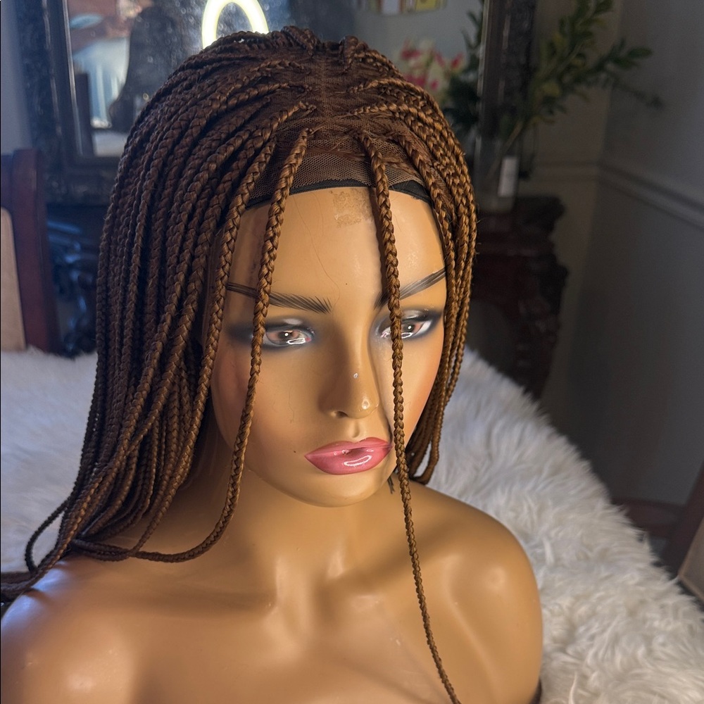 Elegant Brown Braided Wig